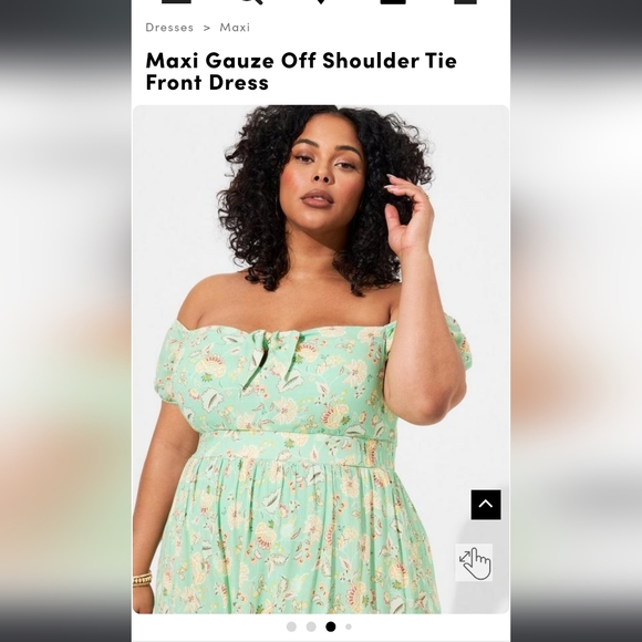 Torrid Off Shoulder Maxi Dress - Picture 3 of 3